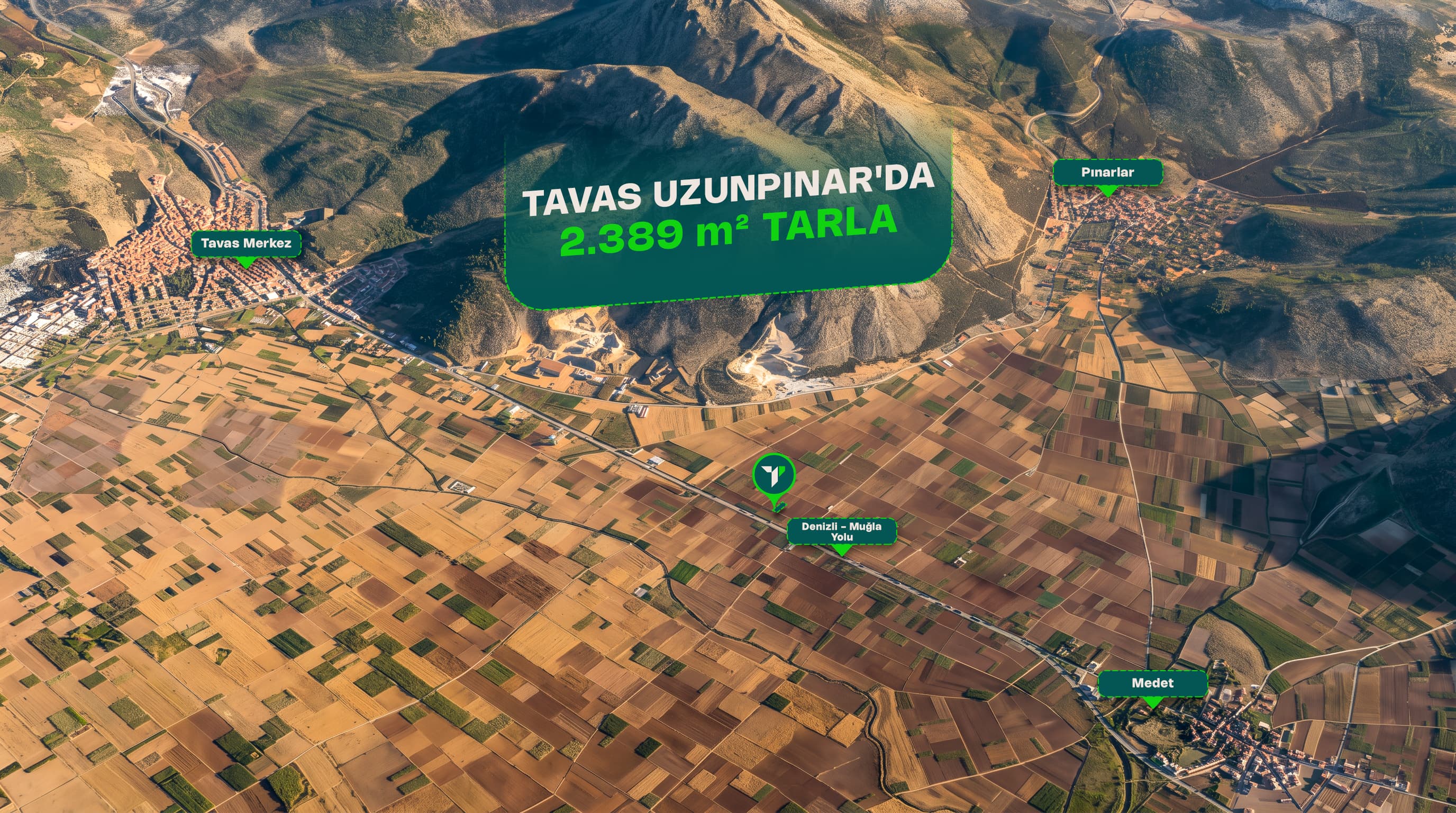Uzunpınar’da Değer Kazanan Bölgede Yatırımlık Tarla